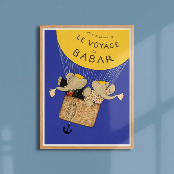 Affiche Babar L'aventure - Babar part en montgolfière