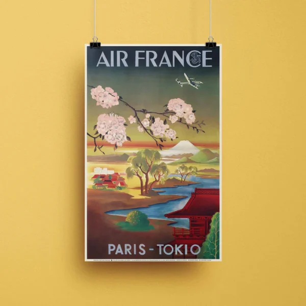 Affiche d'agence Paris Tokio