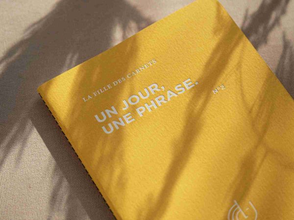 La fille des carnets un jour une phrase jaune