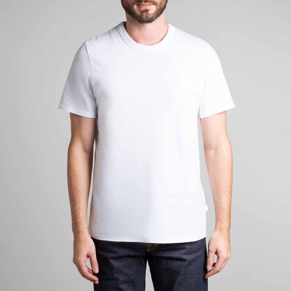 Tshirt homme Dao col rond blanc manche courte face