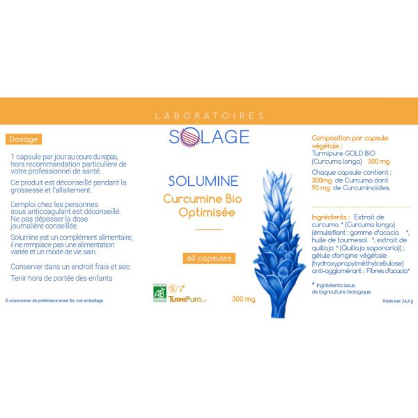 solumine anti inflammatoire curcumine turmipure go