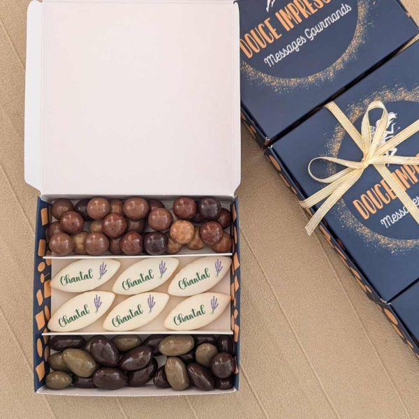 coffret cadeau calissons personnalisés merci 1