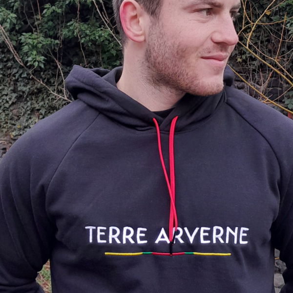 Le sweat TERRE ARVERNE - Noir - Confectionné en France – Image 4