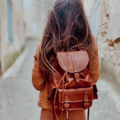 Sac a dos cuir marron 1